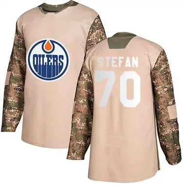 Authentic James Stefan Camo Edmonton Oilers Veterans Day Practice Jersey - Men's