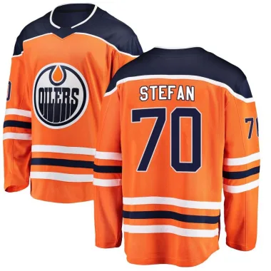 Breakaway James Stefan Orange Edmonton Oilers Home Jersey - Youth